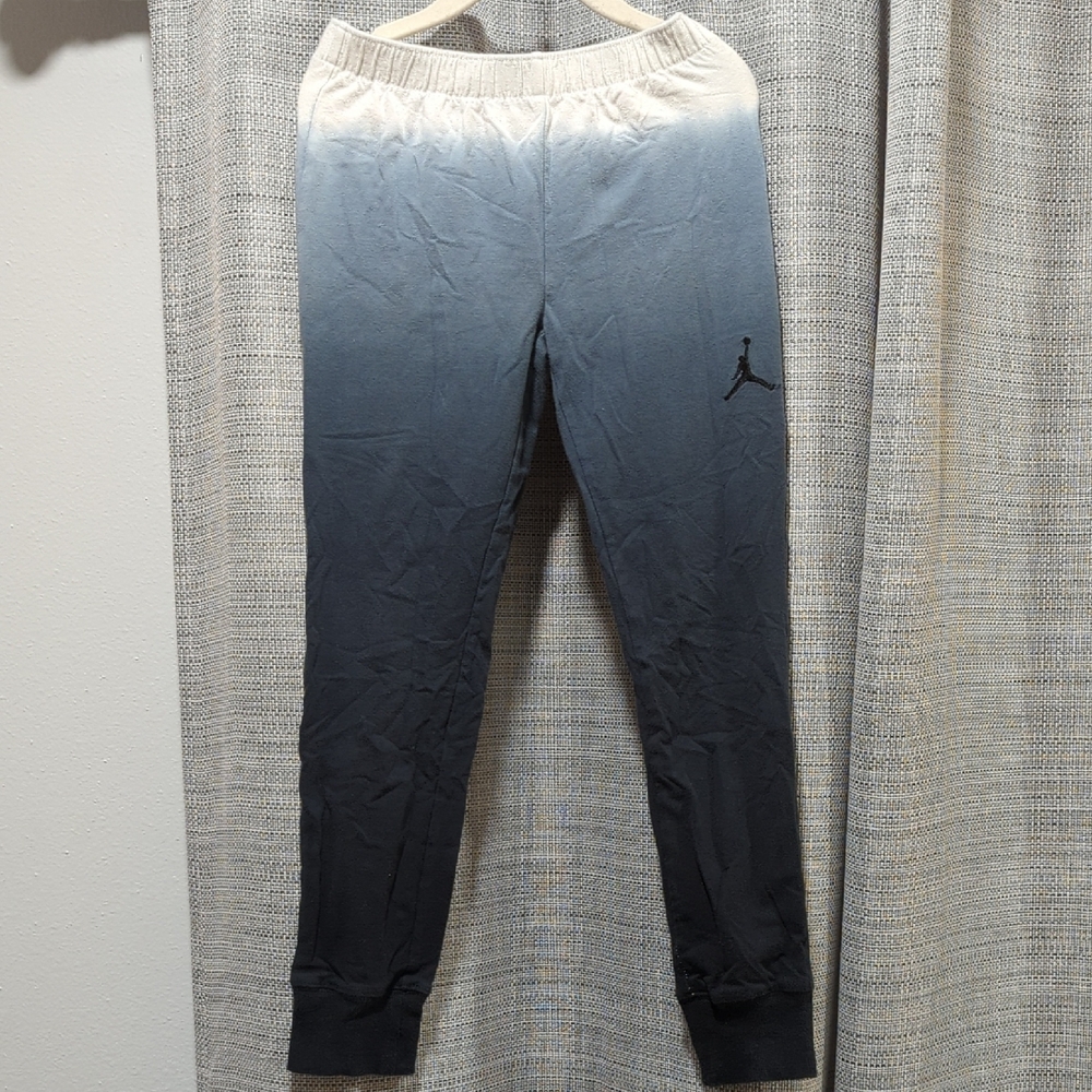 Jordan Black and Gray Ombre Joggers with Relaxed Fit